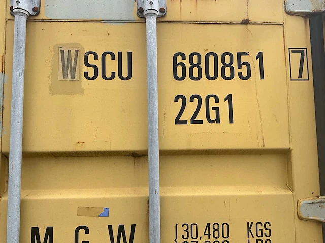 Wscu - 20 ft - opslagcontainer / zeecontainer - afbeelding 5 van  8