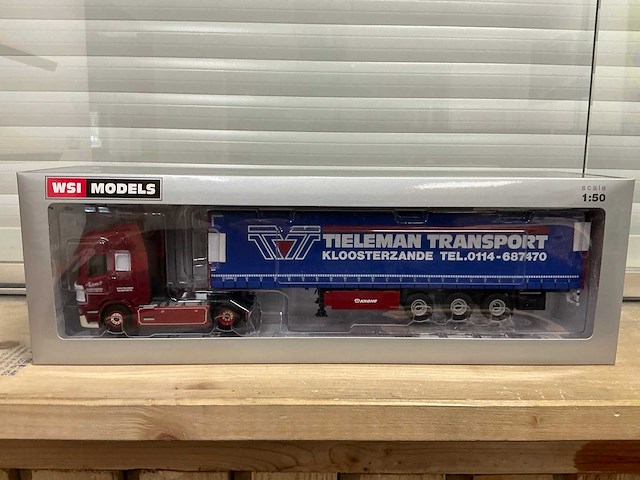 Wsi model 1:50 scania r-line tieleman transport - afbeelding 1 van  2