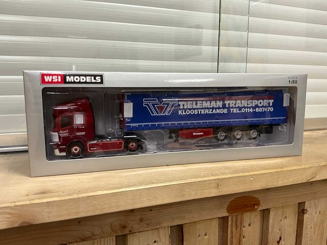 Wsi model 1:50 scania r-line tieleman transport - afbeelding 1 van  2