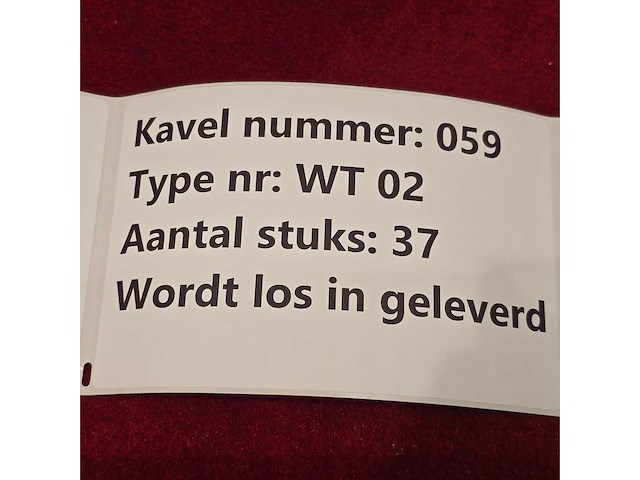 Wt - bedlamp wt 02 - wall lamp (37x) - afbeelding 2 van  2