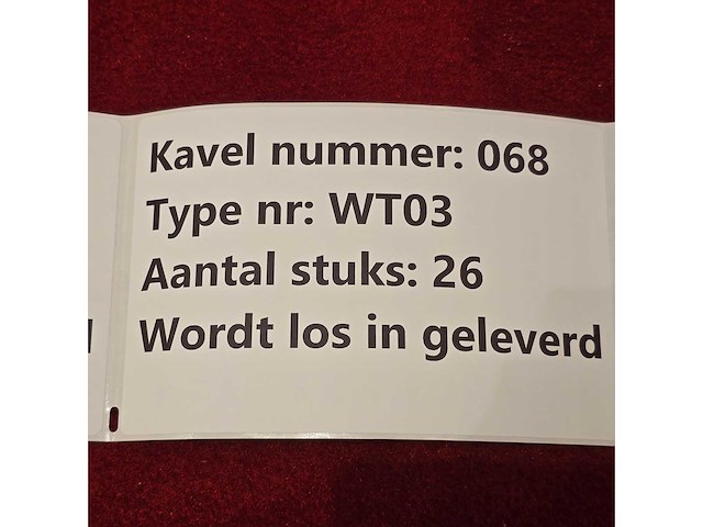 Wt - bedlamp wt 03 - wall lamp (26x) - afbeelding 3 van  3