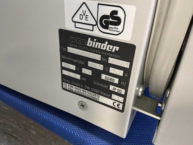 Wtc binder laboratoriumincubator - afbeelding 4 van  4