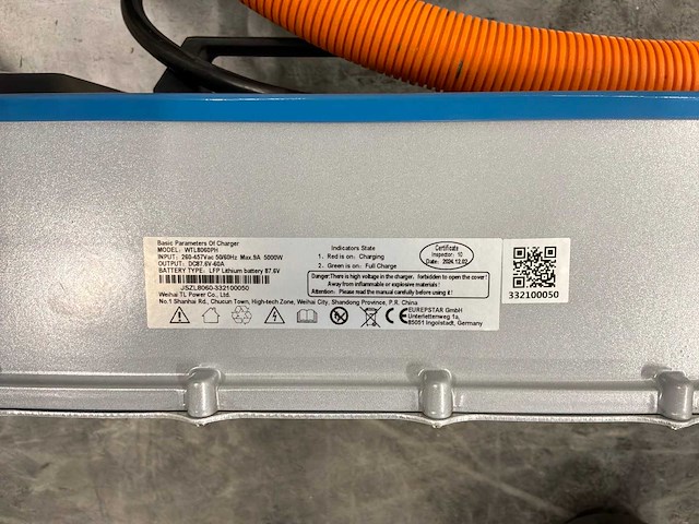 Wtl806 heftruck acculader (2x) - afbeelding 3 van  4