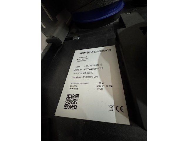 Wtw unit, hru eco 300 r - afbeelding 3 van  3