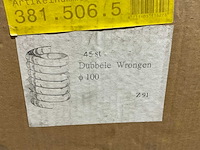 Wulsten zink ø100 installatiemateriaal (45x) - afbeelding 2 van  2