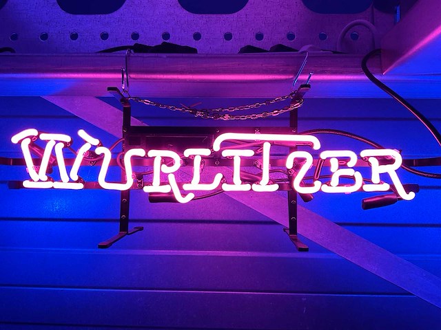Wurlitzer glas neon decoratie - afbeelding 2 van  2