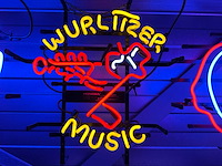 Wurlitzer glas neon decoratie - afbeelding 2 van  2