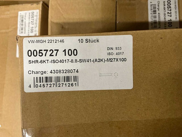 Würth - bout m27x100 mm (330 stuks) - afbeelding 3 van  3