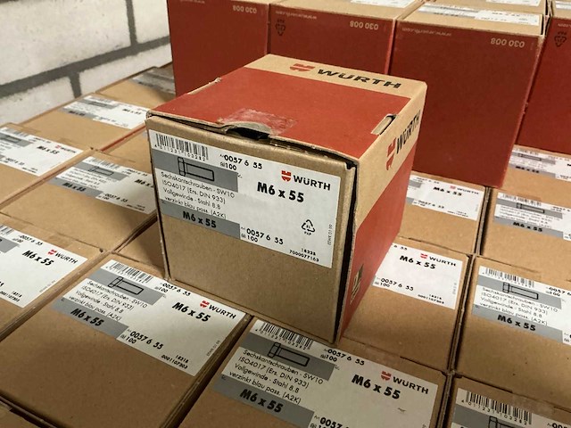 Würth - bout m6 x 55 (5.000 stuks) - afbeelding 2 van  4