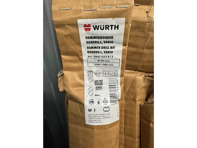 Würth - hamerboor sds-max 28x1320mm 4-snijder (2x) - afbeelding 2 van  4