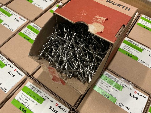 Würth - popnagel 3,2x8 mm (25.000 stuks) - afbeelding 2 van  3