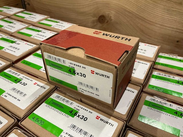 Würth - schroef 4,5x30 mm - rvs - (10.000 stuks) - afbeelding 2 van  3