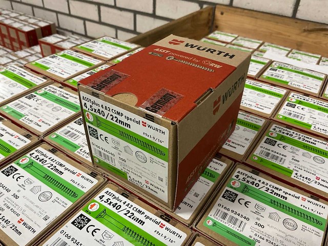 Würth - schroef 4,5x40/22 mm - rvs - (12.000 stuks) - afbeelding 1 van  3