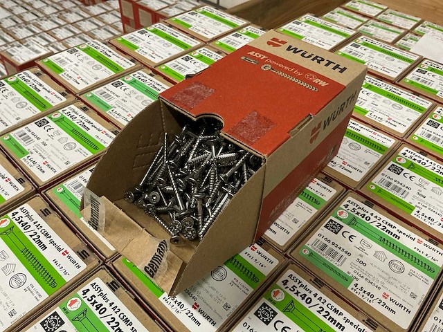 Würth - schroef 4,5x40/22 mm - rvs - (12.000 stuks) - afbeelding 2 van  3