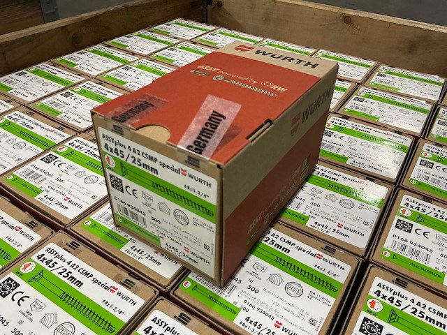 Würth - schroef 4x45/25 mm - rvs - (26.500 stuks) - afbeelding 1 van  3