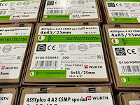 Würth - schroef 4x45/25 mm - rvs - (26.500 stuks) - afbeelding 3 van  3