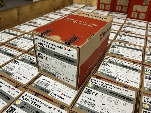 Würth - schroef 5x40/25 mm (34.500 stuks) - afbeelding 1 van  3
