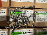 Würth - schroef 5x45/37 mm - rvs - (5.000 stuks) - afbeelding 2 van  4