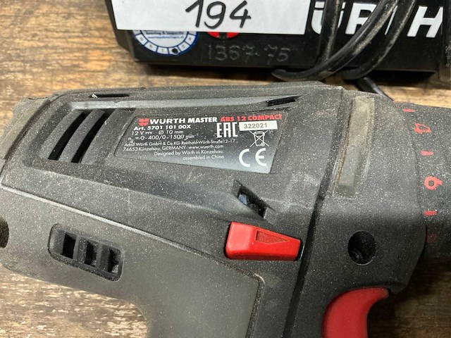 Würth abs 12 compact boormachine - afbeelding 4 van  6