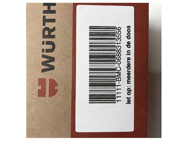 Wurth blind deurscharnier chroom satijn - 0688313556 - afbeelding 4 van  6