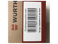 Wurth blind deurscharnier chroom satijn - 0688313556 - afbeelding 4 van  6