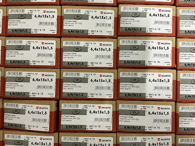 Würth carrosserieringen 6,4x15x1,5mm (18.400x) - afbeelding 2 van  5