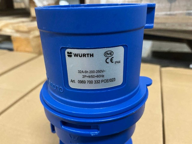 Würth cee stekker 250v 32a 3-polig (30x) - afbeelding 2 van  4