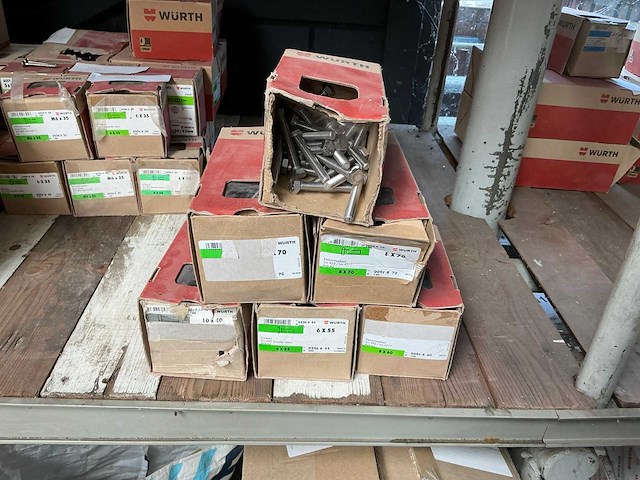 Würth diverse rvs bouten (6x) - afbeelding 2 van  3