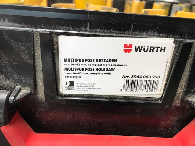 Würth gatenzaagset - afbeelding 3 van  4