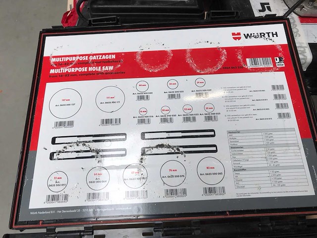 Würth gatenzaagset - afbeelding 4 van  4