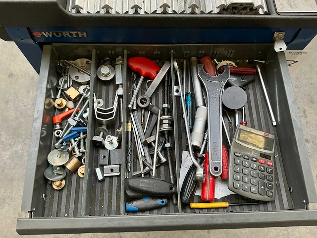 Würth gereedschapswagen 7 laden - afbeelding 13 van  14