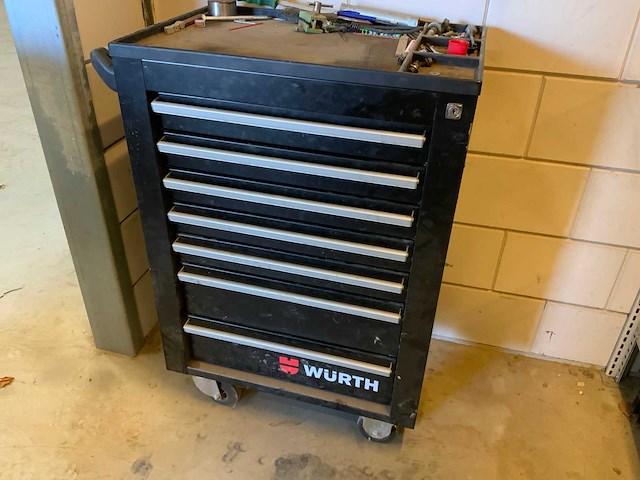 Würth gevulde gereedschapswagen - afbeelding 1 van  10