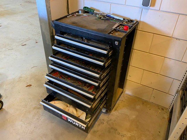 Würth gevulde gereedschapswagen - afbeelding 6 van  10