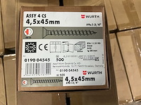 Würth houtschroef 4,5x45mm (80x) - afbeelding 4 van  4