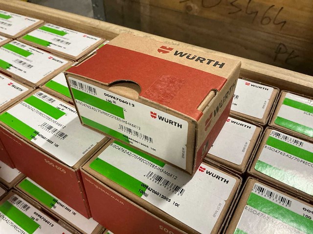 Würth imbusbout m6x12 mm (18.000 stuks) - afbeelding 2 van  3
