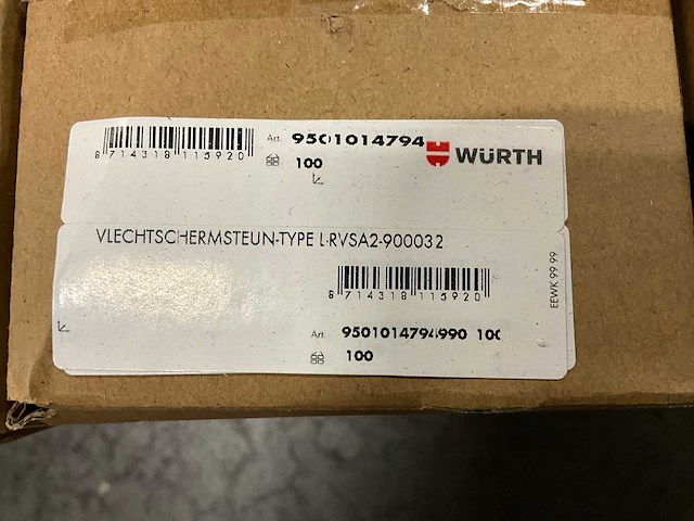 Würth l vlechtschermsteun rvs (1000x) - afbeelding 2 van  4
