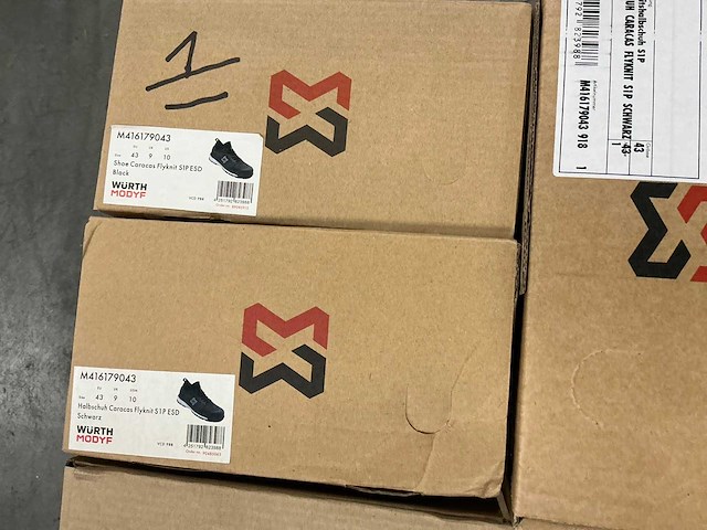 Würth lage veiligheidsschoenen zwart, maat 43 (12x) - afbeelding 6 van  6