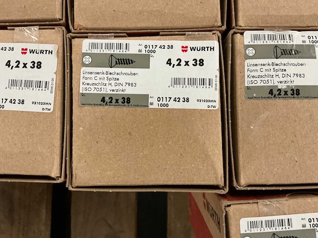 Würth linsenkopschroeven 4,2x38mm (13.000x) - afbeelding 2 van  5