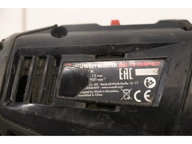 Würth master abs 18 compact accuboormachine, 18v - afbeelding 5 van  5