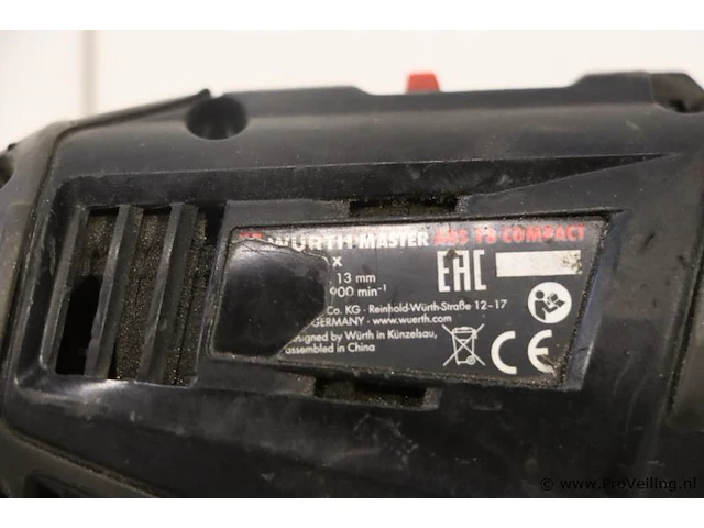 Würth master abs 18 compact accuboormachine, 18v - afbeelding 5 van  5
