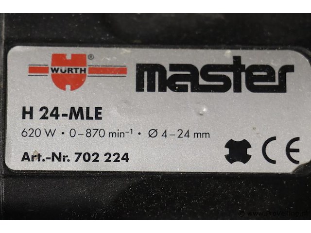 Wurth master klopboormachine h 24-mle - afbeelding 3 van  6