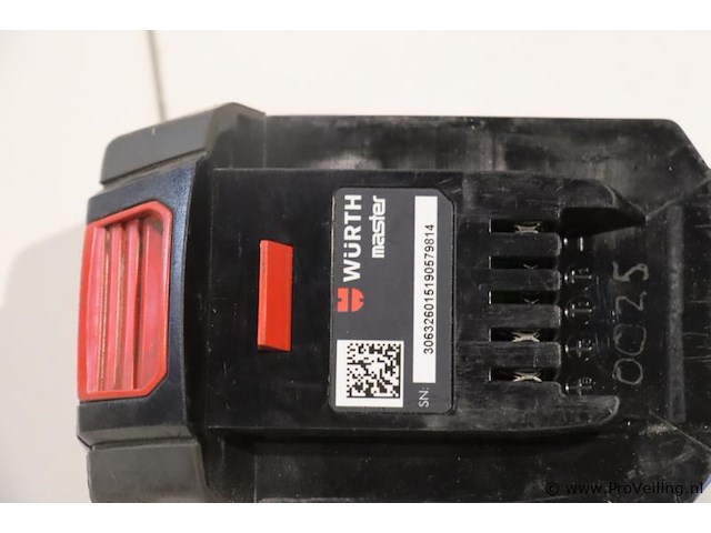 Würth master m-cube accu, 18v/4ah basic - afbeelding 3 van  4