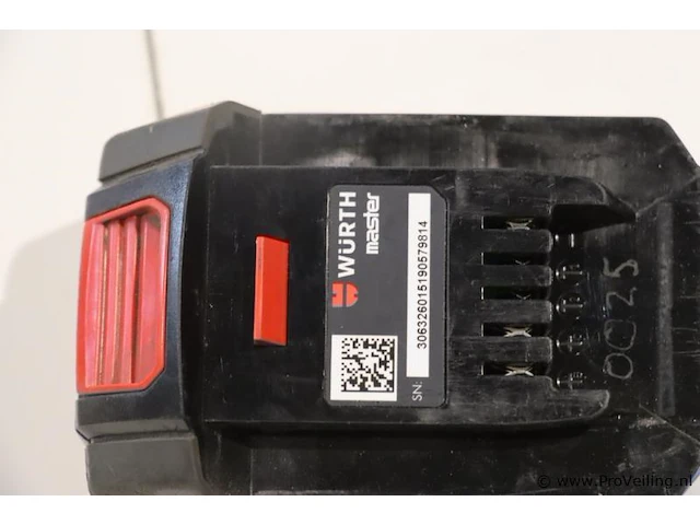 Würth master m-cube accu, 18v/4ah basic - afbeelding 3 van  4