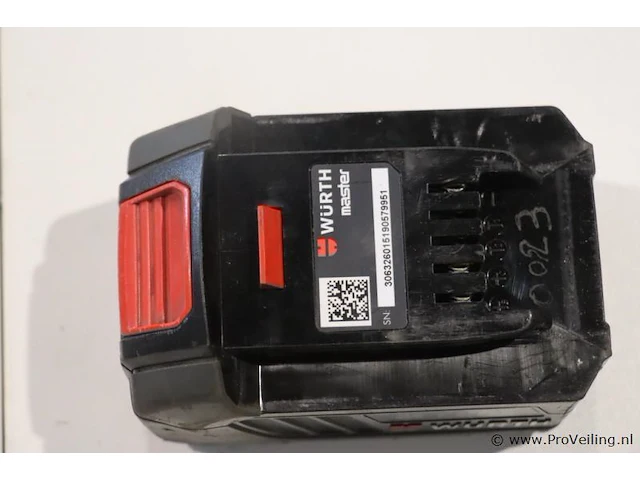 Würth master m-cube accu, 18v/4ah basic - afbeelding 3 van  4