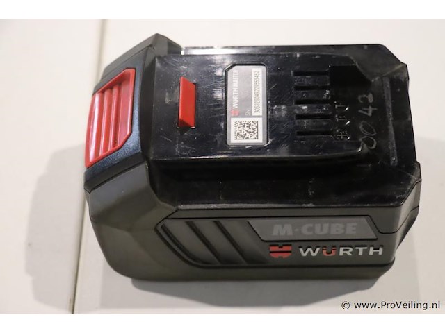 Würth master m-cube accu, 18v/5ah basic - afbeelding 1 van  4