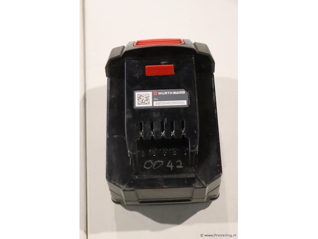 Würth master m-cube accu, 18v/5ah basic - afbeelding 3 van  4
