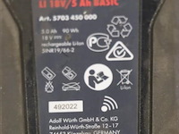 Würth master m-cube accu, 18v/5ah basic - afbeelding 4 van  4