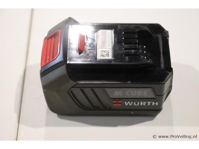 Würth master m-cube accu, 18v/5ah basic - afbeelding 1 van  4
