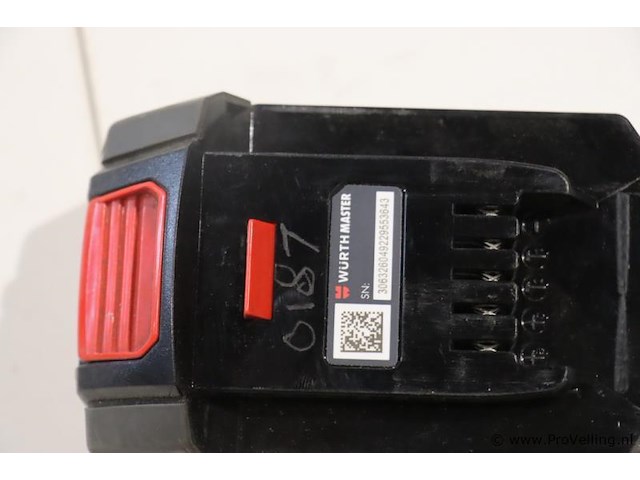 Würth master m-cube accu, 18v/5ah basic - afbeelding 3 van  4