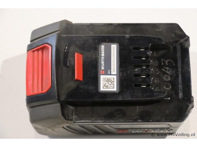 Würth master m-cube accu, 18v/5ah basic - afbeelding 3 van  4